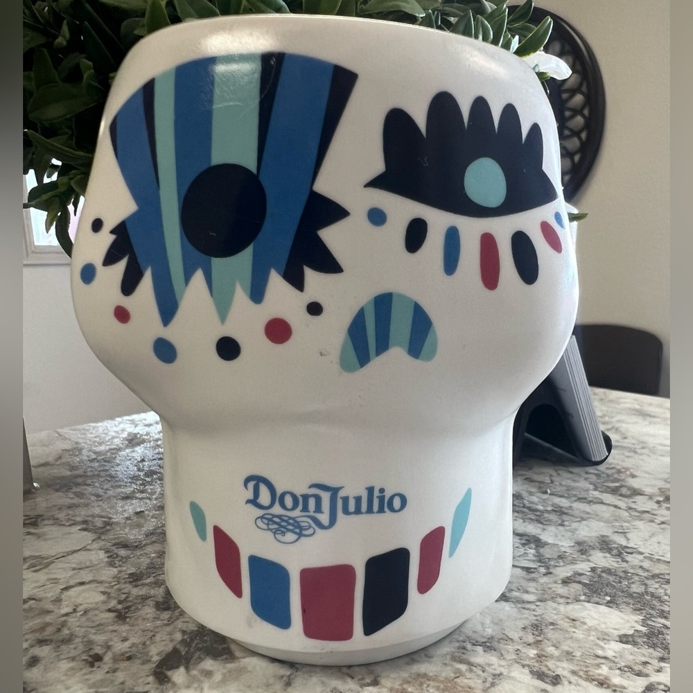 Don Julio Tequila Double Sided Mug Skull Claudio Limon Design Day of the Dead